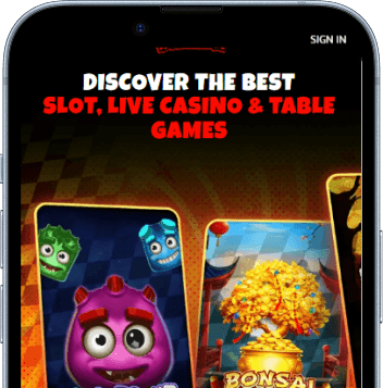 Huzzlin Arena slots and live games on mobile